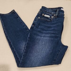 Calvin Klein Women's Blue High Rise Skinny  Jeans